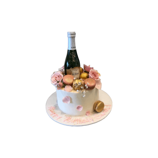 How to Make a Champagne Bottle Cake | Cakes Individually Iced